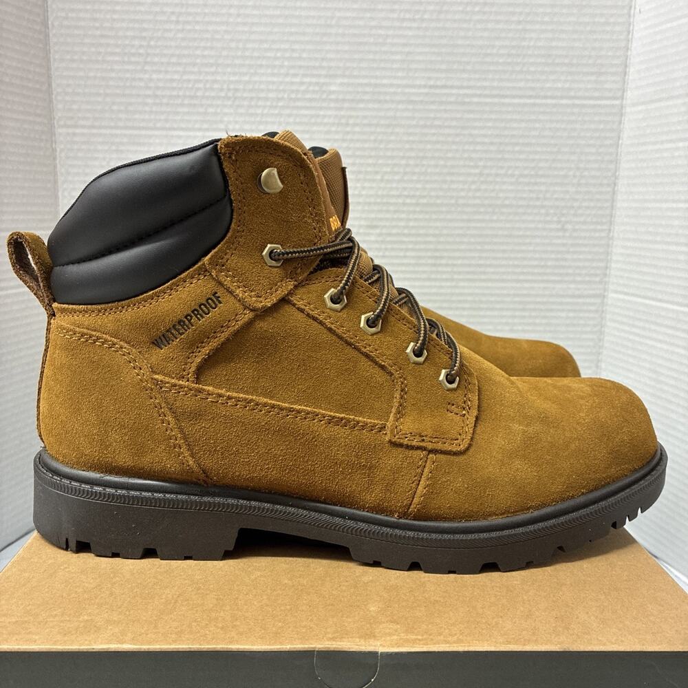 Brahma Men's Brown Work Boots Waterproof Bravo Size 13 Wide Oil Resistant